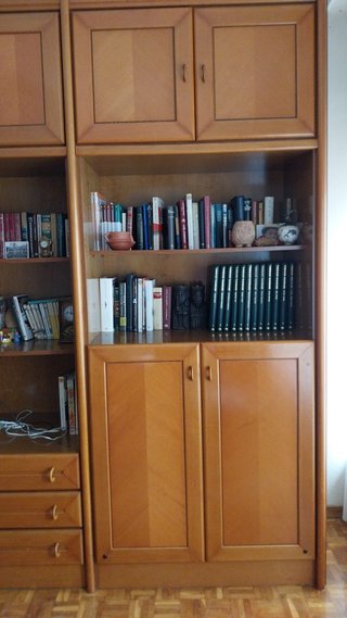 Mueble modular madera 2 camas 90