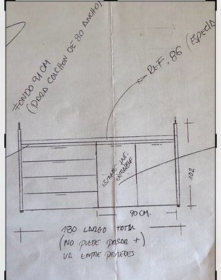 Módulo cama estudio con cajones