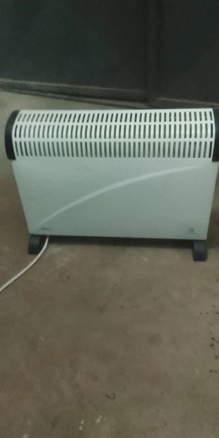 Termoventilatore elettrico bianco