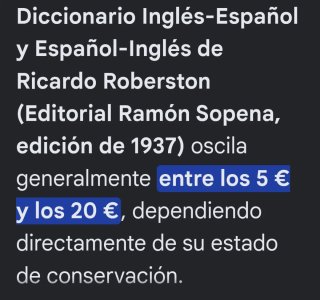 Diccionario Inglés -Español de 1937