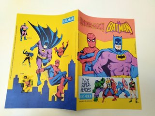 Álbum guía Batman Spiderman, Súper Héroes CROPÁN.
