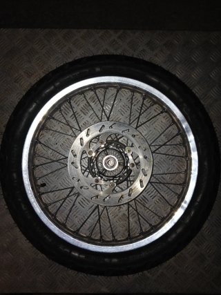 Llantas Moto Cromadas con Corona y disco
