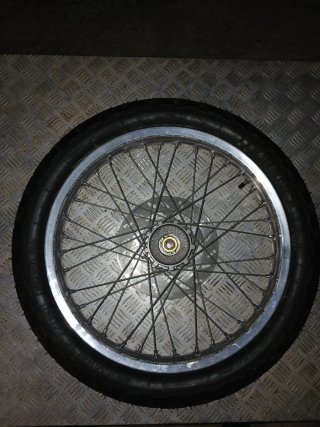 Llantas Moto Cromadas con Corona y disco