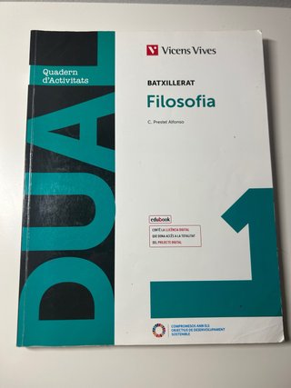 Libro Filosofía 1Bachillerato (catalán)