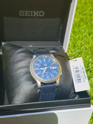 Seiko SNK807K2 Reloj Automático Azul FULL SET