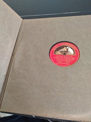 Raccoglitore dischi pelle anni '40