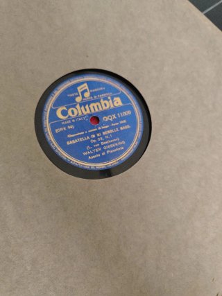 Raccoglitore dischi pelle anni '40
