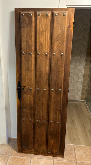 Puerta Madera Maciza Rústica