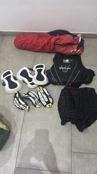 Kitesurf pack completo: Tabla, Chaleco, Proteccion