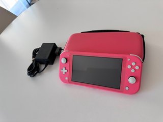 Nintendo Switch Lite Rosa + Funda y Cargador