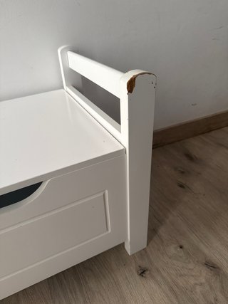 Banquito Piccolo Mondo madera maciza blanco