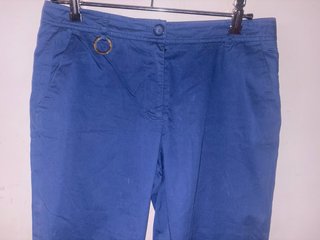 Pantalón de vestir azul mujer