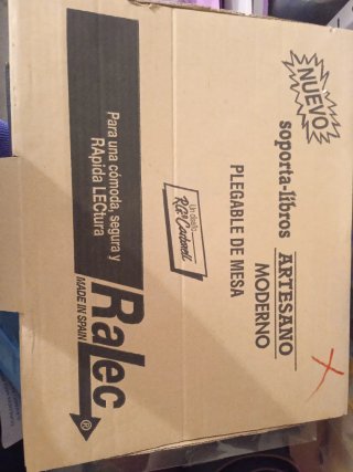 Sujetalibros plegable de mesa