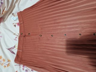 Falda Stradivarius naranja Talla XS