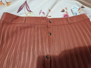 Falda Stradivarius naranja Talla XS