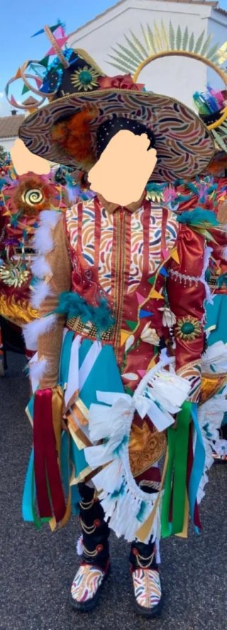 Traje de comparsa carnaval