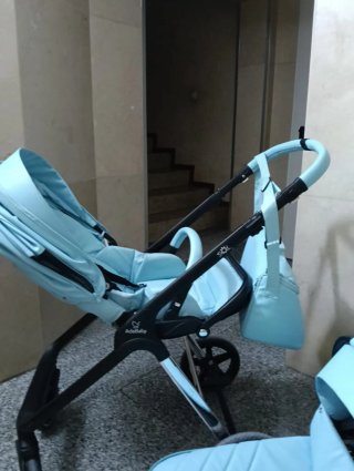 Carrito Bebé 3 Piezas Azul Celeste