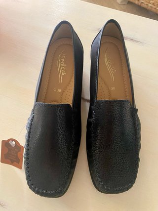 Zapatos Medicus Piel Negro Talla 38 Nuevos