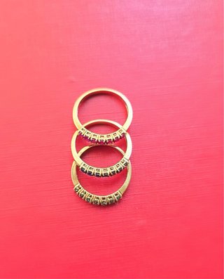 Anillo Oro 18k Rubíes, Zafiros y Esmeraldas