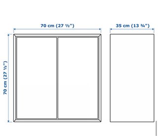 2 Muebles EKET Ikea Blancos 70x35x70cm
