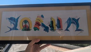 Quadro JOANA Ilustrado 60x24cm