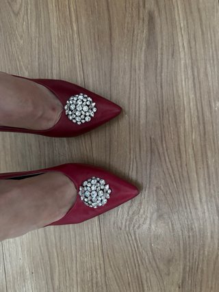Zapatos Zara edición especial tacón joya