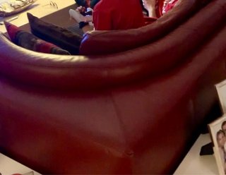 Sofá Natuzzi 3 plazas piel rojo