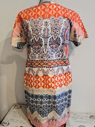 Vestido de verano estampado multicolor