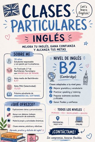 CLASES PARTICULARES INGLÉS PARA TODAS LAS EDADES
