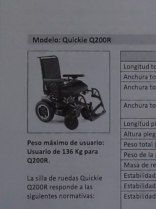 Silla de ruedas eléctrica QUICKIE Q200 R,