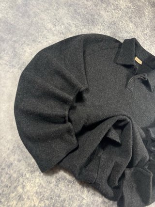 Vintage Knit Polo Collar Ribbed Smart Casual Prepp