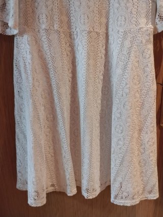 Vestido blanco de encaje Ibicenco