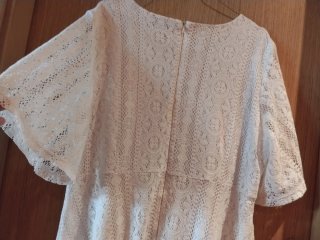 Vestido blanco de encaje Ibicenco