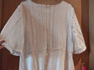 Vestido blanco de encaje Ibicenco