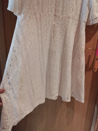 Vestido blanco de encaje Ibicenco