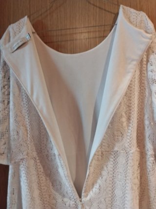 Vestido blanco de encaje Ibicenco