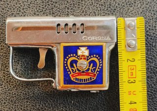 Encendedor Pistola Corona Vintage Esmalte