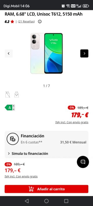 Vivo Y19s 128GB Blanco
