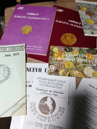 Lote numismatico: Libri, opuscoli, cataloghi