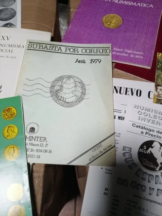 Lote numismatico: Libri, opuscoli, cataloghi