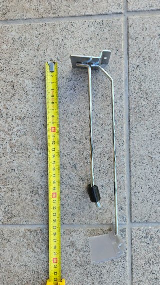 Gancho panel lama 25cm portaprecios candado