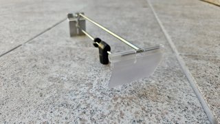 Gancho panel lama 25cm portaprecios candado