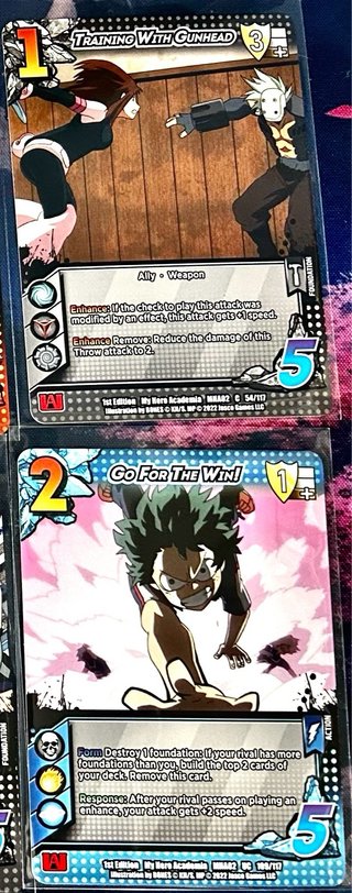 Cartas My Hero Academia 1st edition