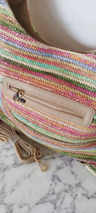 Bolso y cartera multicolor.SOLO ENVIO