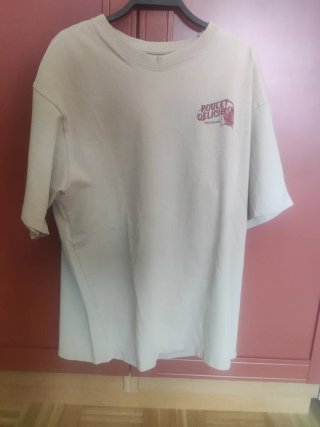 Camiseta Pull&Bear Hombre Talla M Beige
