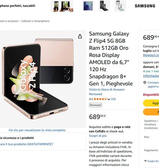 Samsung Galaxy Z Flip4 512GB COME NUOVO