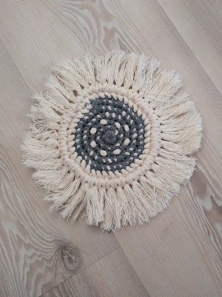 Sottobicchiere macramè fatto a mano