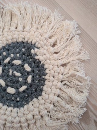 Sottobicchiere macramè fatto a mano