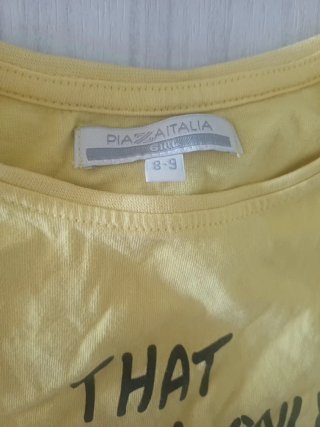 Maglietta gialla con cuore spezzato
