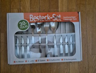 Juego de Cubiertos de 30 P (Acero Inoxidable 18/0)